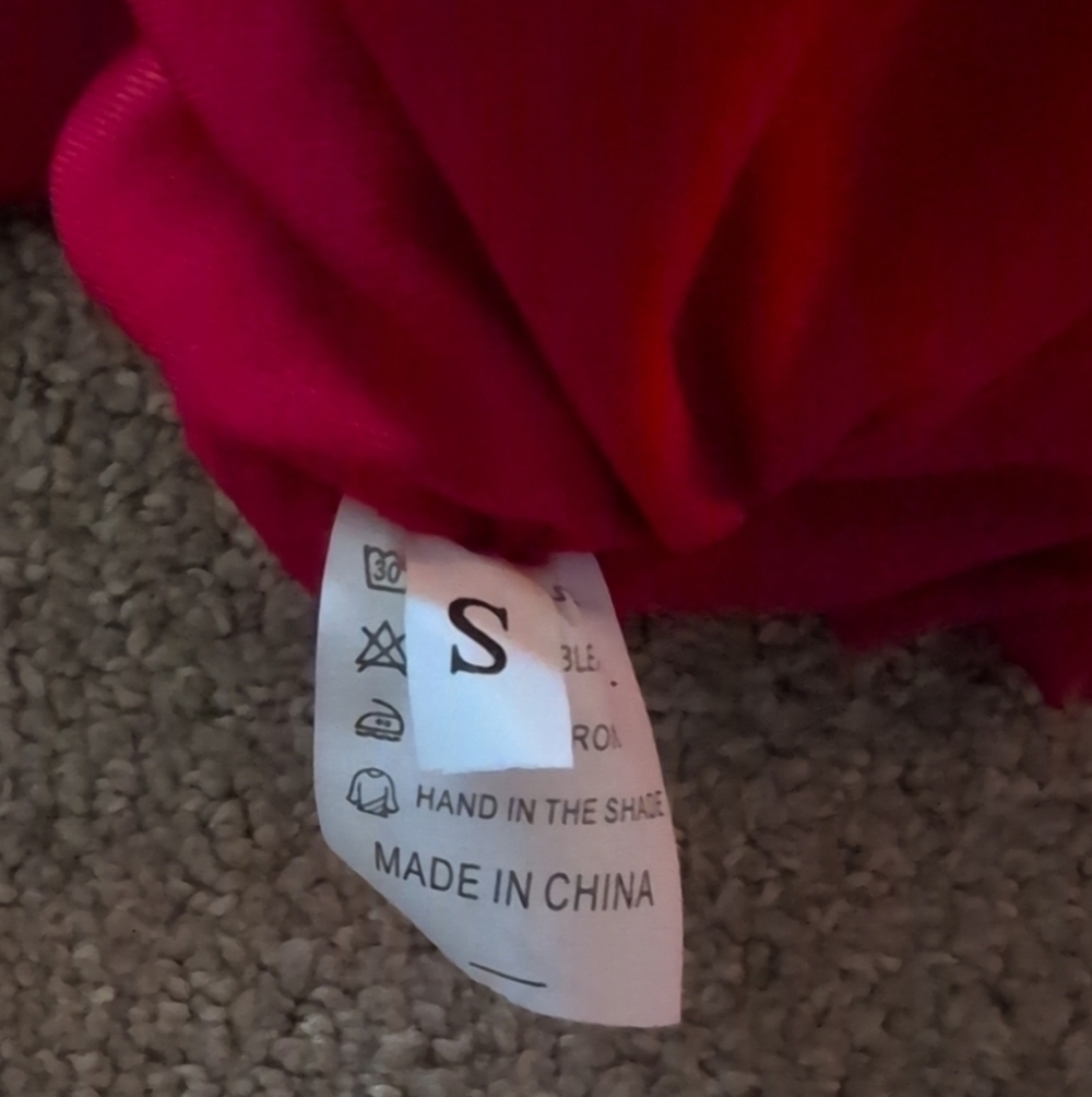 Women's Ruched Peek A Boo Center Red Bow Tie Swimsuit - Picture 5 of 5